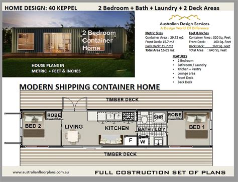 Foot Bedroom Shipping Container Home Keppel Construction House