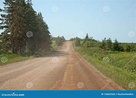 Red Dirt Roads Of Pei Stock Image Image Of Slope Green 154832565