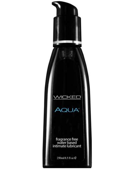 Wicked Aqua Water Based Lubricant Fragrance Free 8 5oz On Cloud 9 Lingerie Finest Adult Toy