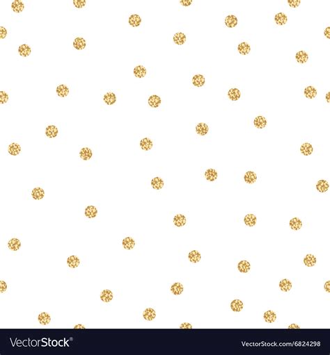 Gold Shimmer Glitter Polka Dot Seamless Pattern Vector Image