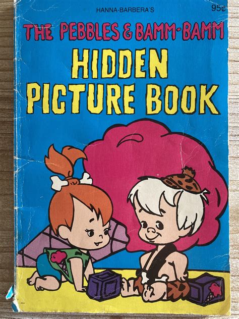 The Pebbles And Bamm Bamm Hidden Picture Book Hanna Barbera Etsy In