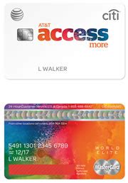 The card carries no interest rate on at&t purchases for the first seven months. AT&T Access More MasterCard from Citi Review - GSM Phone ...