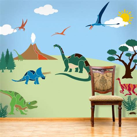 17 Awesome Dinosaur Wallpaper Mural Designs
