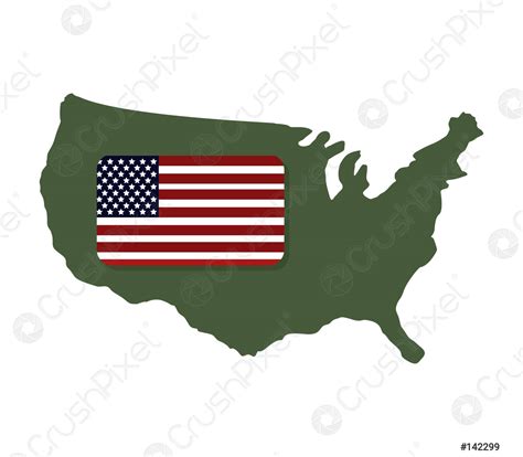 United States Map Stock Vector Crushpixel