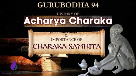 Gurubodha 94 Charaka Jayanti History Of Acharya Charaka Brief
