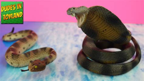 Safari Ltd Incredible Creatures Sidewinder Rattlesnake And Cobra Snakes