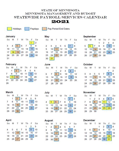 State Of Minnesota Mn Payroll Calendar 2024 2024 Payroll Calendar