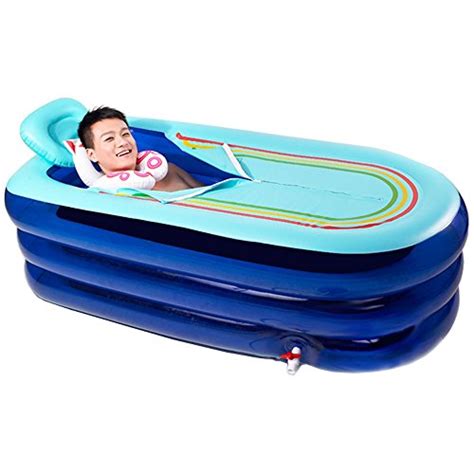 Aufblasbare badewannen sind ideal für haushalte, in denen sich kein fest installiertes modell befindet. Badewanne XL aufblasbare faltende Erwachsenen ...