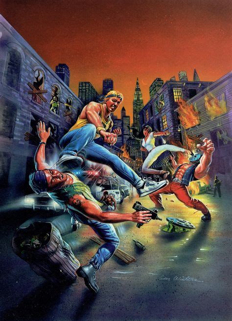 Streets Of Rage Covert Art By Greg Winters 1991 On Sega Megadrive