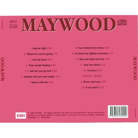 Maywood 2 Bonus Tracks By Maywood Cd With Forvater Ref119753237