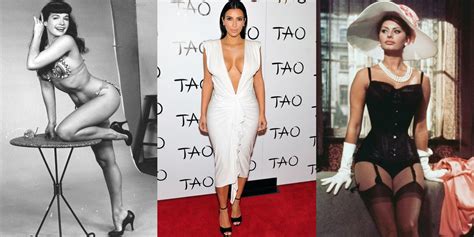 The Best Celebrity Hourglass Bodies Of All Time Famous Hourglass Women