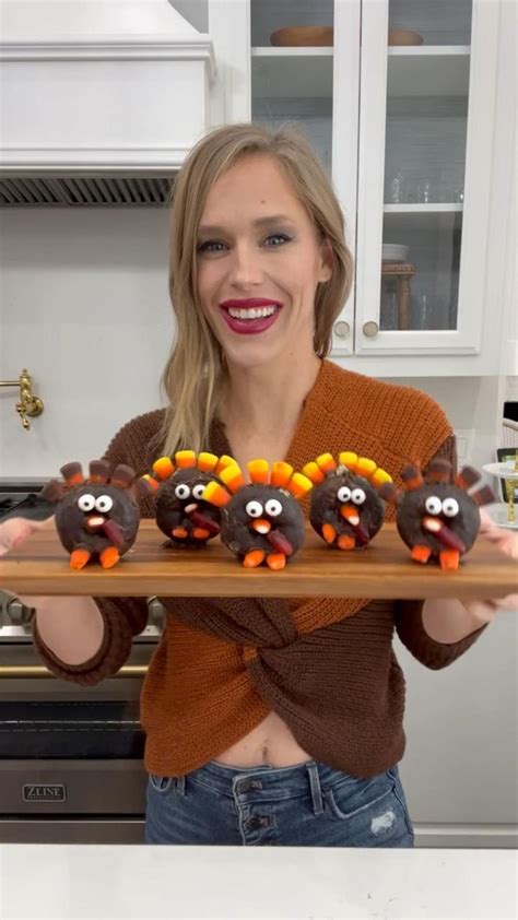 turkey shaped mini donuts how to recipe for thanksgiving holiday season follow