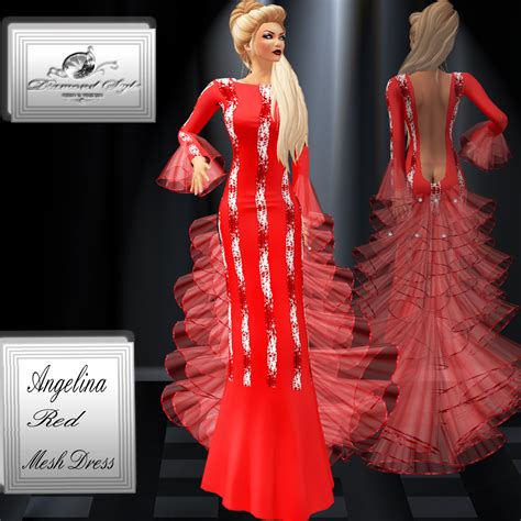 Diamond Style Angeline Red Angeline Elegant Gown Mesh Dres Flickr