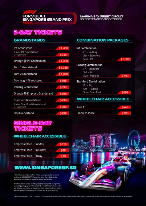 F1 Spore Grand Prix Tickets On Sale From Apr 13 2022 Mothershipsg