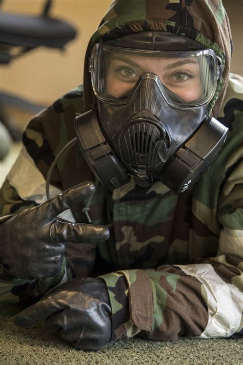 Female Armor Female Soldier Gas Mask Girl Hazmat Suit Scuba Girl