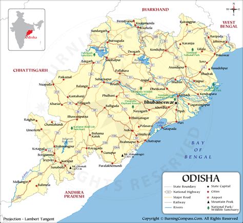 Odisha Map Odisha State Map Orissa Map