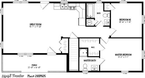 24 X 36 Floor Plans 24 X 48 Including 6 X 22 Porch 2