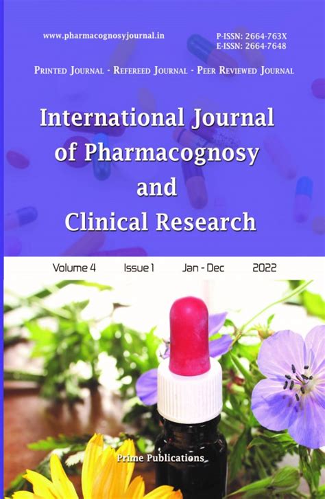 International Journal Of Pharmacognosy And Clinical Research Akinik