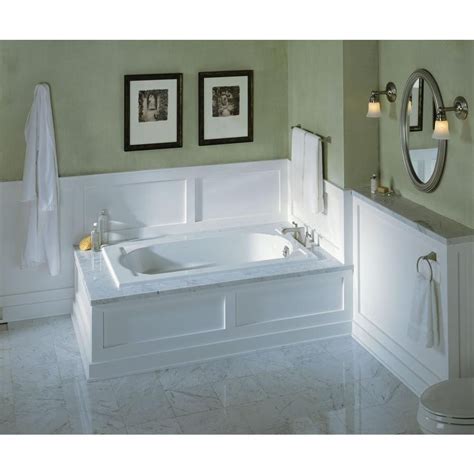 They are simpler to install than a whirlpool tub, which can require demolishing walls and reworking your. KOHLER Devonshire 60 in. x 32 in. Acrylic Drop-In ...