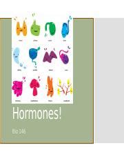 Holy Hormones Student Pptx Holy Hormones Bio Types Of
