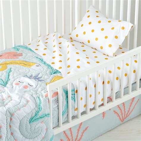 Marine Themed Toddler Bedding | Crate and Barrel | Toddler bed set, Toddler sheets, Toddler bed ...