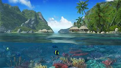Screensaver Islands Caribbean 3d