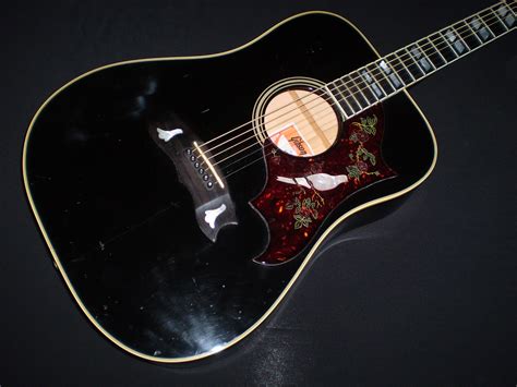 Gibson Dove 1977 Black Guitar For Sale Glenns Guitars