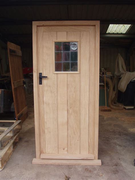 Solid Oak Framed Ledge Door No Vat Exterior Hardwood Joinery Door