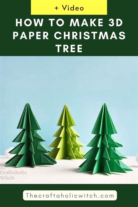 Diy 3d Paper Christmas Trees Video Christmas Tree Ideas Paper