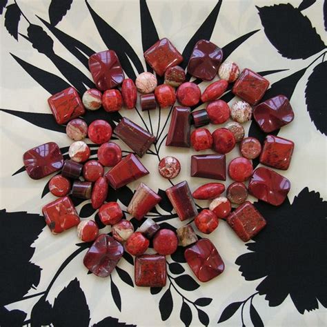 Well Red A Mix Of Red Semi Precious Stones For Jewelry Designs