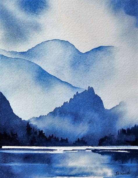 Dsc06844 Paintings In 2019 Watercolor Monochrome Painting