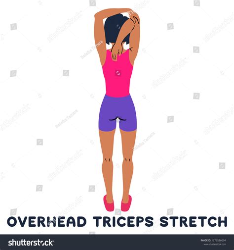 Overhead Triceps Stretch Sport Exersice Silhouettes 库存矢量图（免版税）1279536094 Shutterstock
