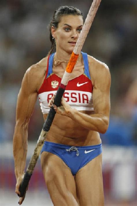 Sexy Russian Pole Vaulter Yelena Isinbayeva Beauty In Sports Female