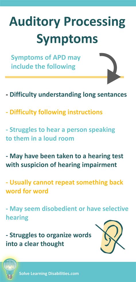 Auditory Processing Disorder Symptoms Solve Learning Disabilities