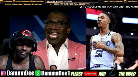 Shannon Sharpe Goes Off On Ja Morant He Could Be Suspended The Rest Of