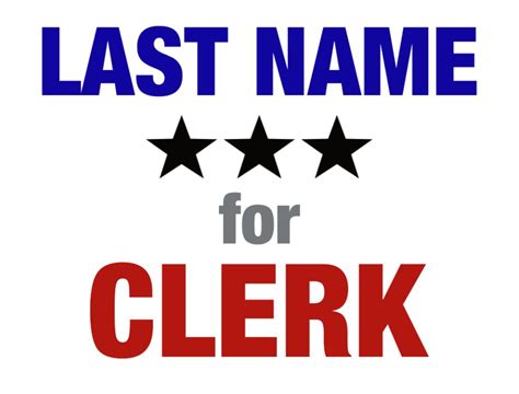 Clerk Crazy Cheap Political Signs And Custom Yard Signs 60 Off