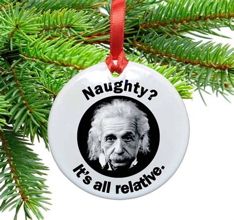 Einstein And Relativity Geek Christmas Ornament Geek Christmas