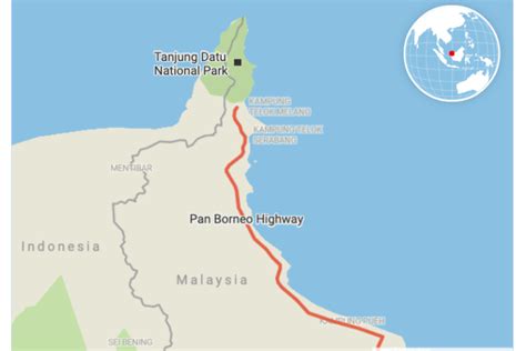 Jalan lintas kalimantan), is a road network on borneo island connecting two malaysian states, sabah and sarawak, with brunei and kalimantan region in indonesia. The Pan Borneo Highway brings wildlife threats to nat'l ...