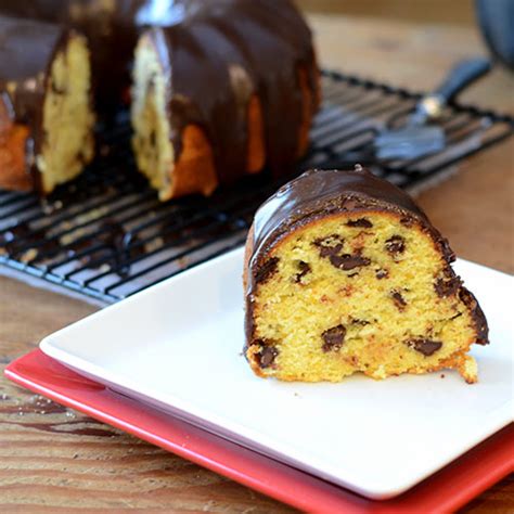Orange Chocolate Chunk Bundt Cake - Feed Your Soul Too