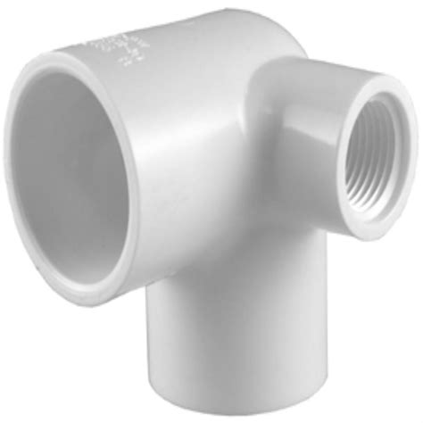Charlotte Pipe 12 In Pvc Sch 40 90 Degree S X S X Fpt Side Outlet