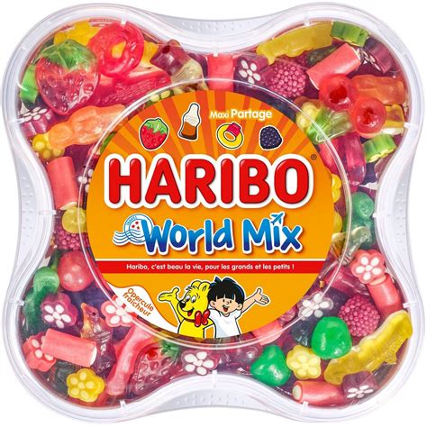 HARIBO World Mix Assortiment De Bonbons Boite 750g Pas Cher Auchan Fr