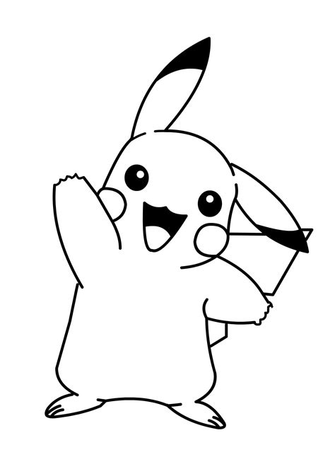 Pikachu Pokemon Coloring Pages Print Color Craft