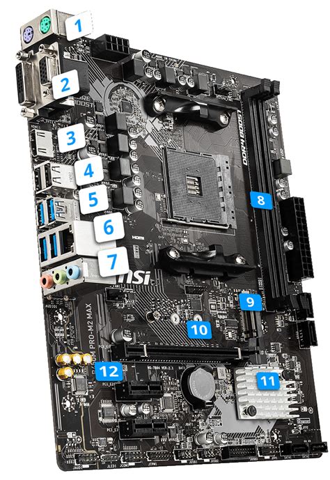 Msi B450m Pro M2 Max Motherboard Techbuy Australia