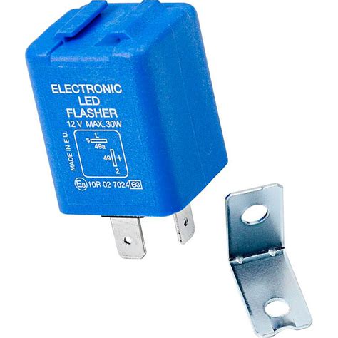 Polo Electronic Led Flasher 12v 2 Pole Blue Motardinn