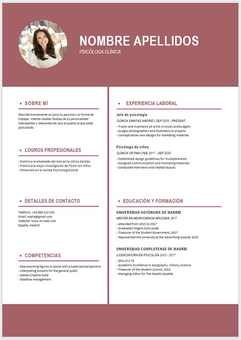 Curriculum vitae ejemplos sencillos resume pdf download. Plantillas de Currículum Vitae en PDF: Rellenar Gratis tu CV