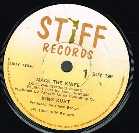 King Kurt Mack The Knife 1984 Vinyl Discogs
