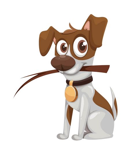 Cute Cartoon Jack Russell Terrier 2406636 Vector Art At Vecteezy