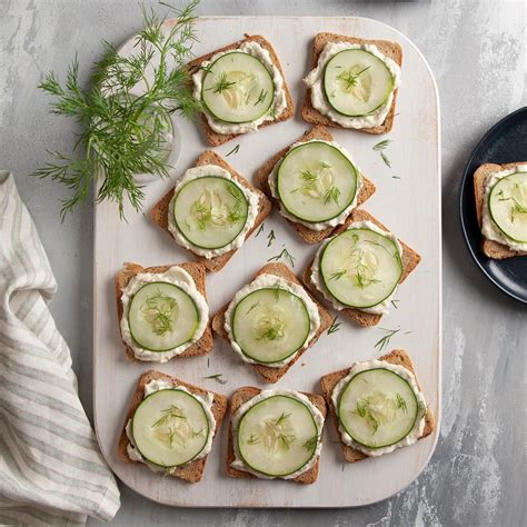 Savory Cucumber Sandwiches Recipe How To Make It Taste Of Home