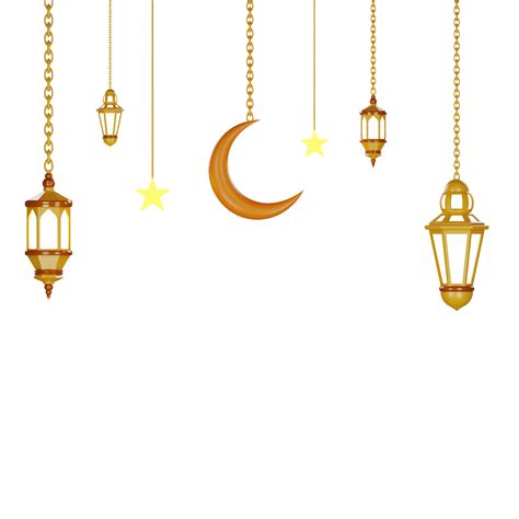 3d Islamic Lantern Illustration 12628560 Png
