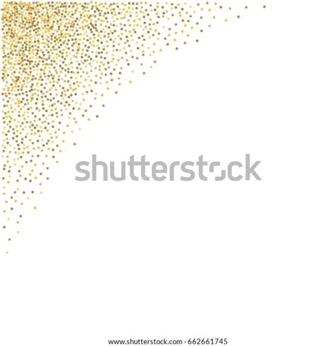 Gold Glitter Corner Frame Border Background Stock Vector Royalty Free